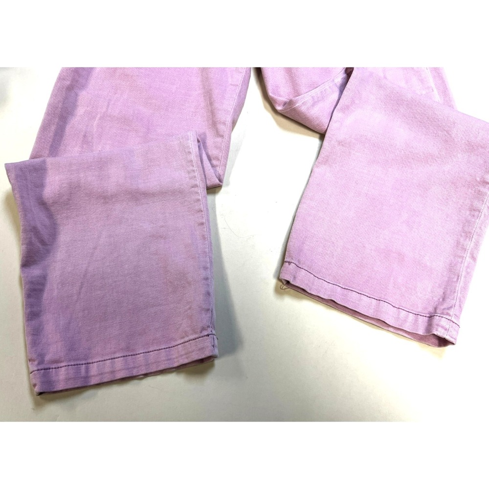 Pilcro Casual Pant Lived In Rose Pink Cotton Straight Leg Front Closure SZ 28/6 - Picture 6 of 9